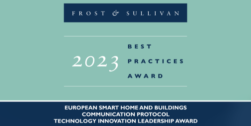 Frost &amp; Sullivan bekroont KNX met de 2023 Global Technology Innovation Leadership Award